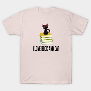 book and cat T-Shirt